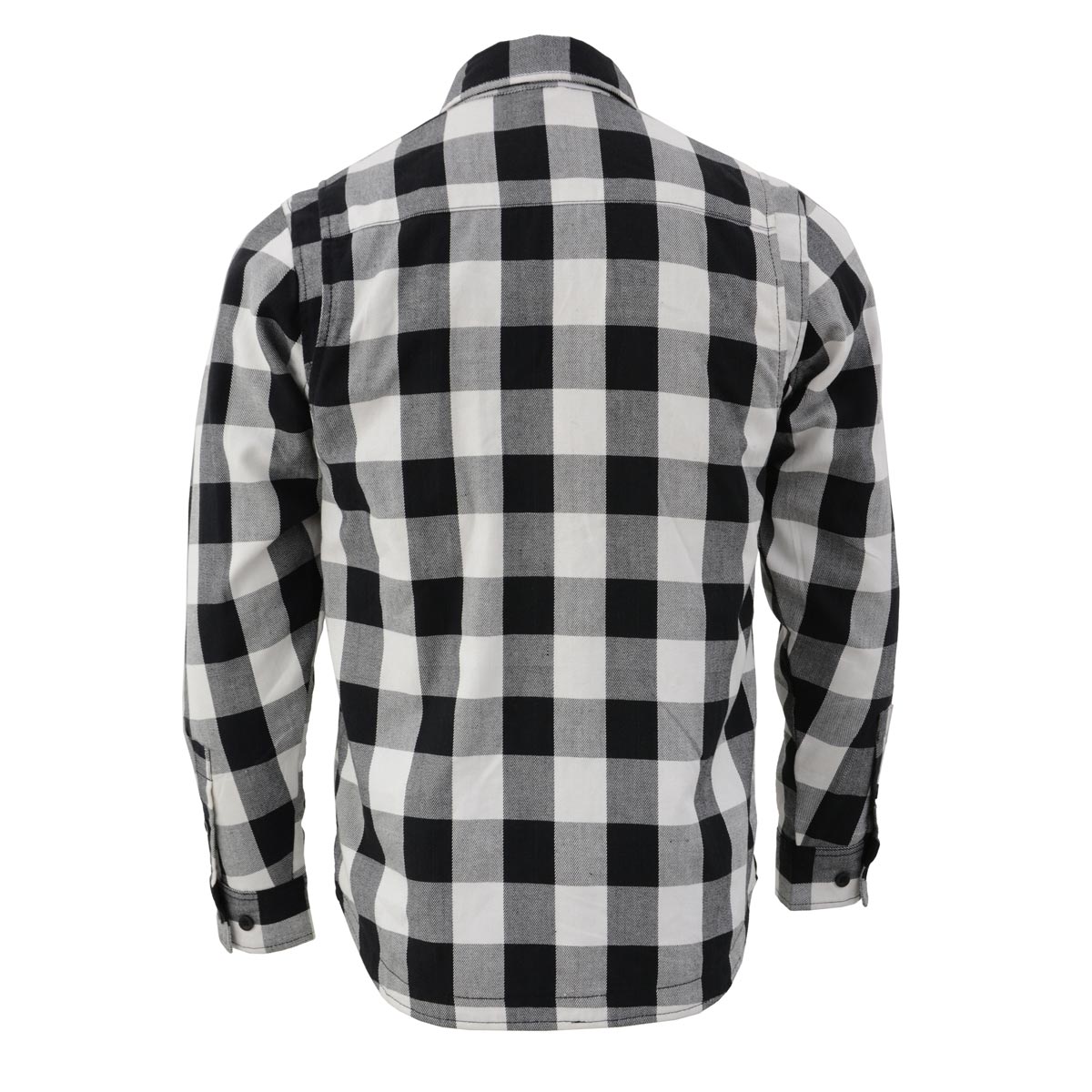 Nexgen Heat Men's NXM1601SET Riffraff Black/Grey/White Heated Flannel Sleeve Shirt Outdoor Activities w/Battery