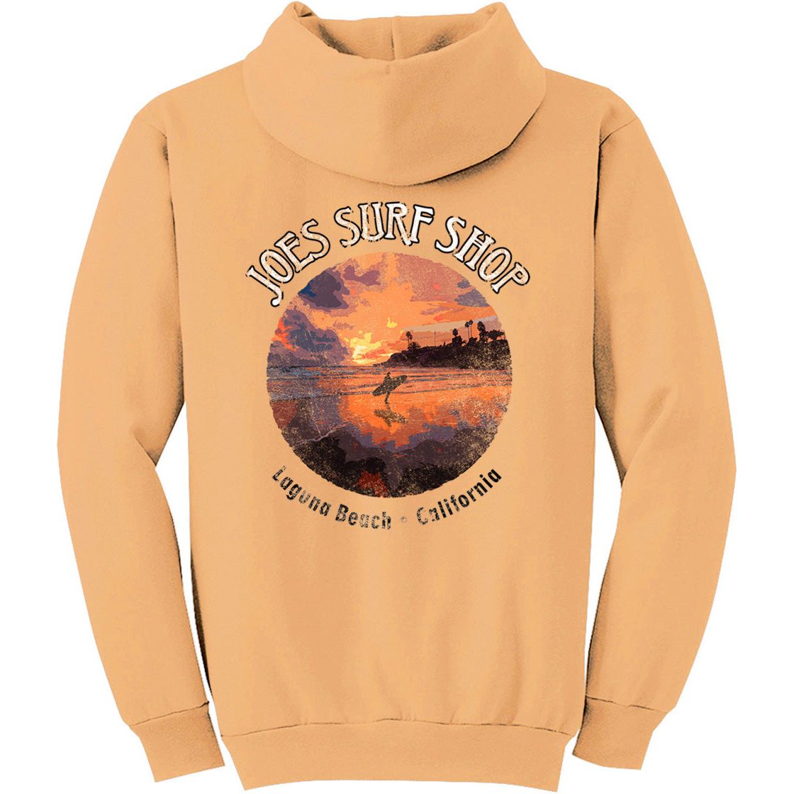 Joe's Surf Shop Sunset Surfer Pullover Surf Hoodie