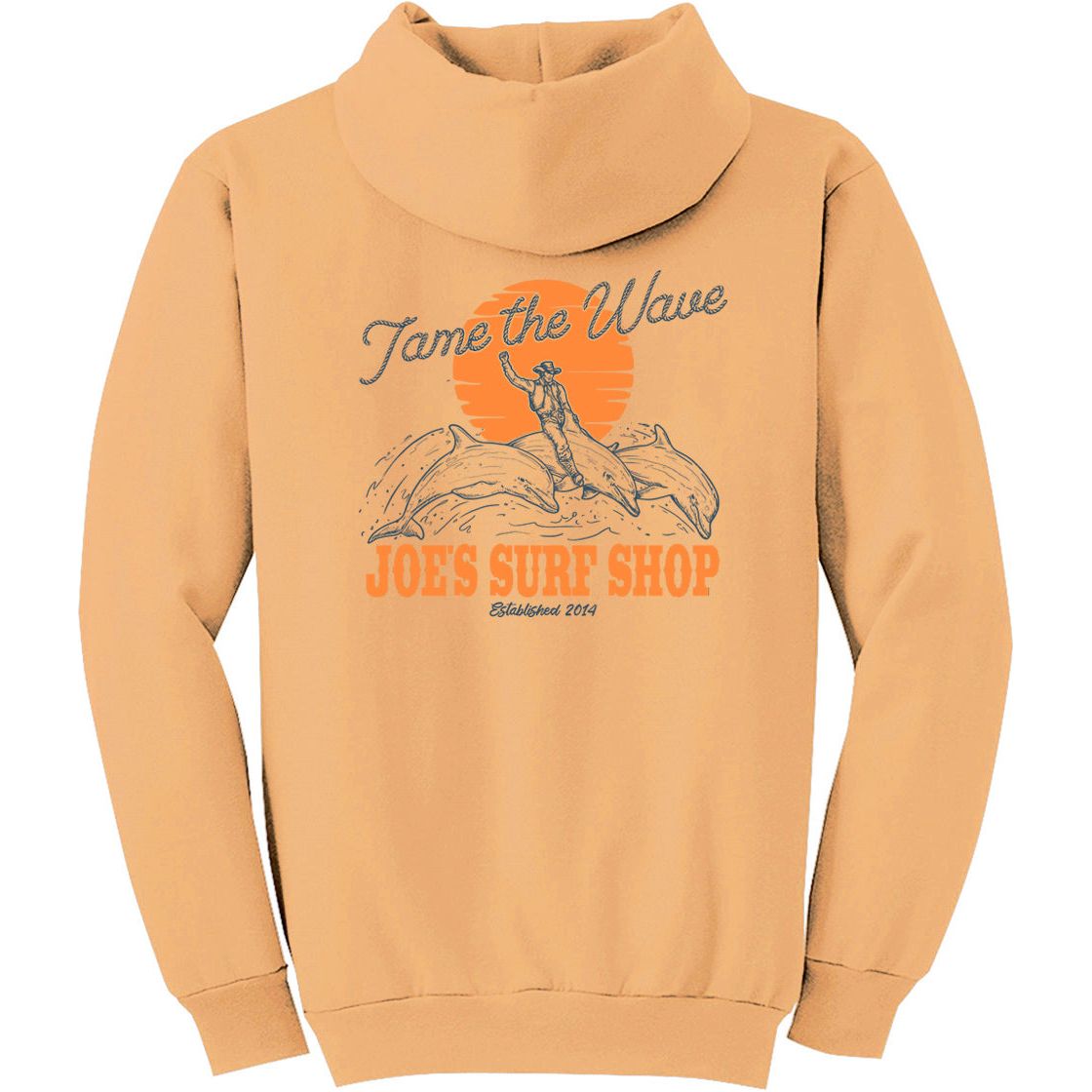 Joe's Surf Shop Diving Dolphins Pullover Surf Hoodie