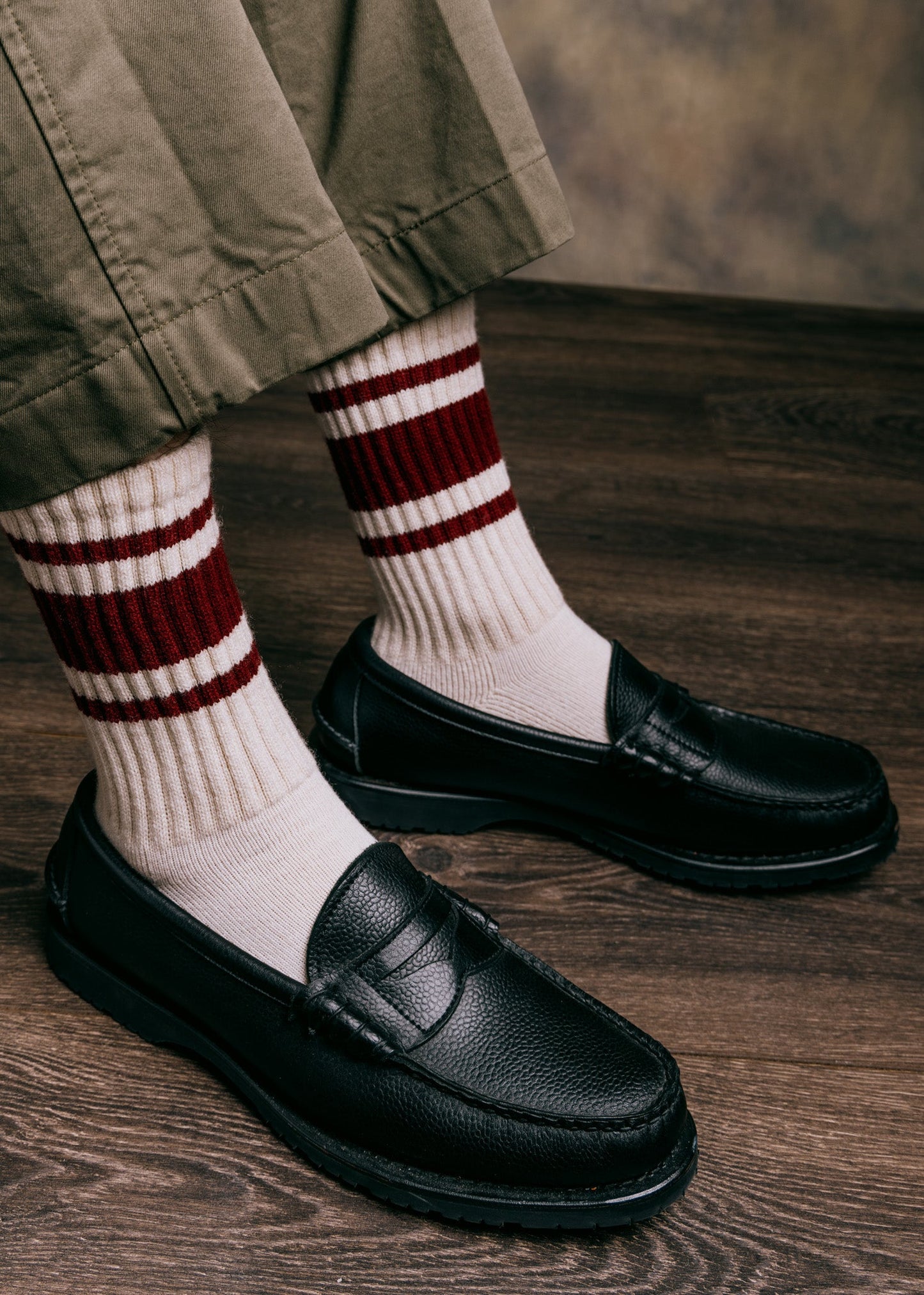 The Heathered Mono Stripe