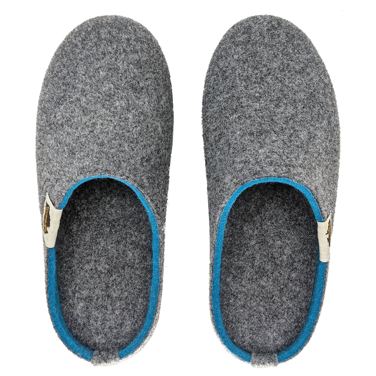 Outback Slippers - Men's - Grey & Turquoise