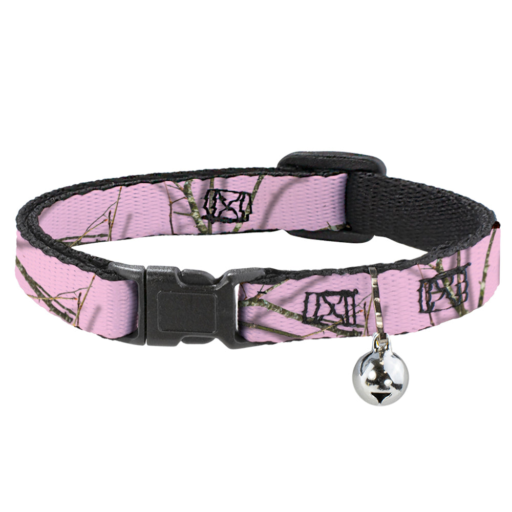 Cat Collar Breakaway - Mossy Oak Country Roots Camo Baby Pink