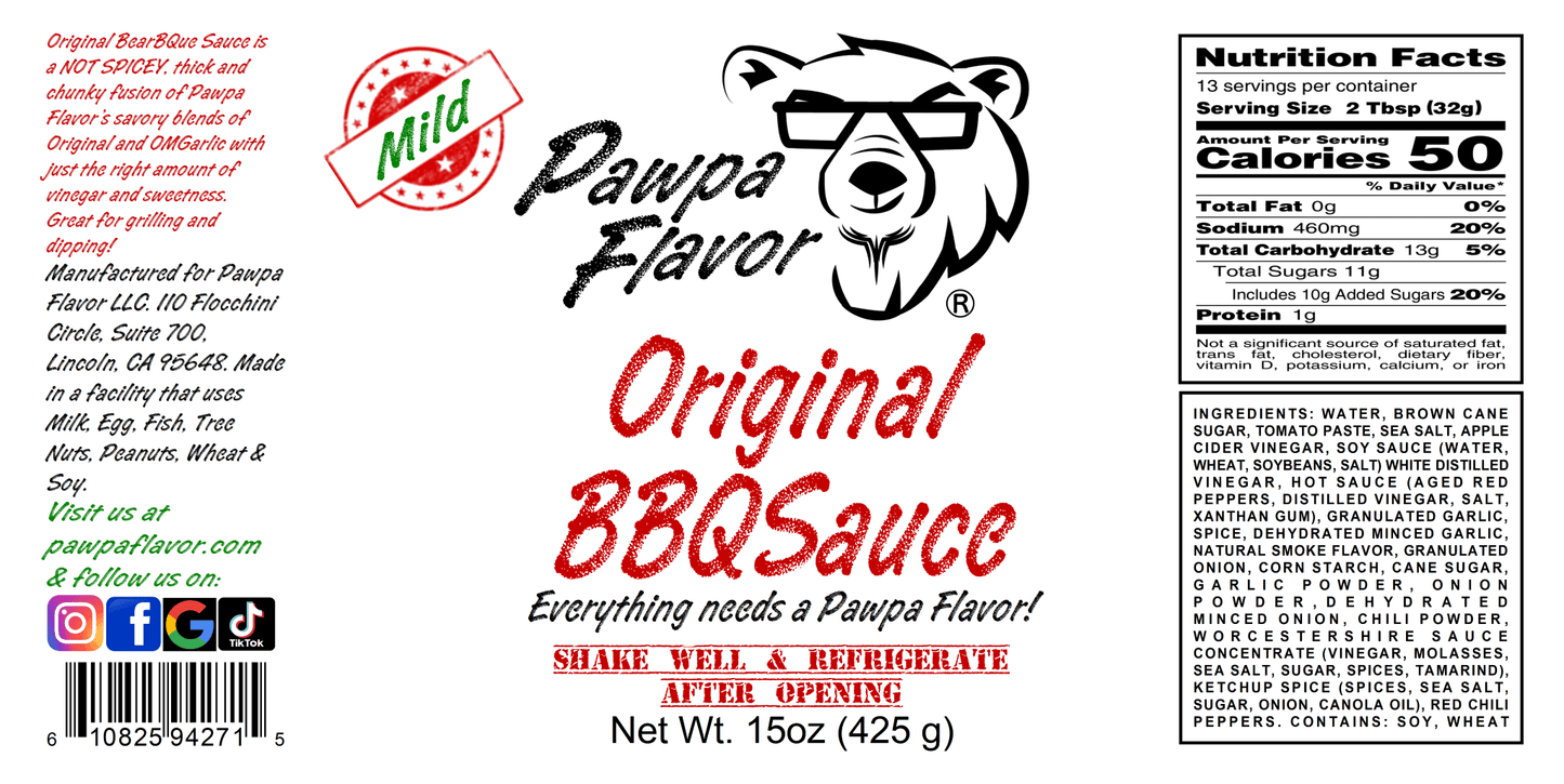 Pawpa Flavor Original BBQ Sauce