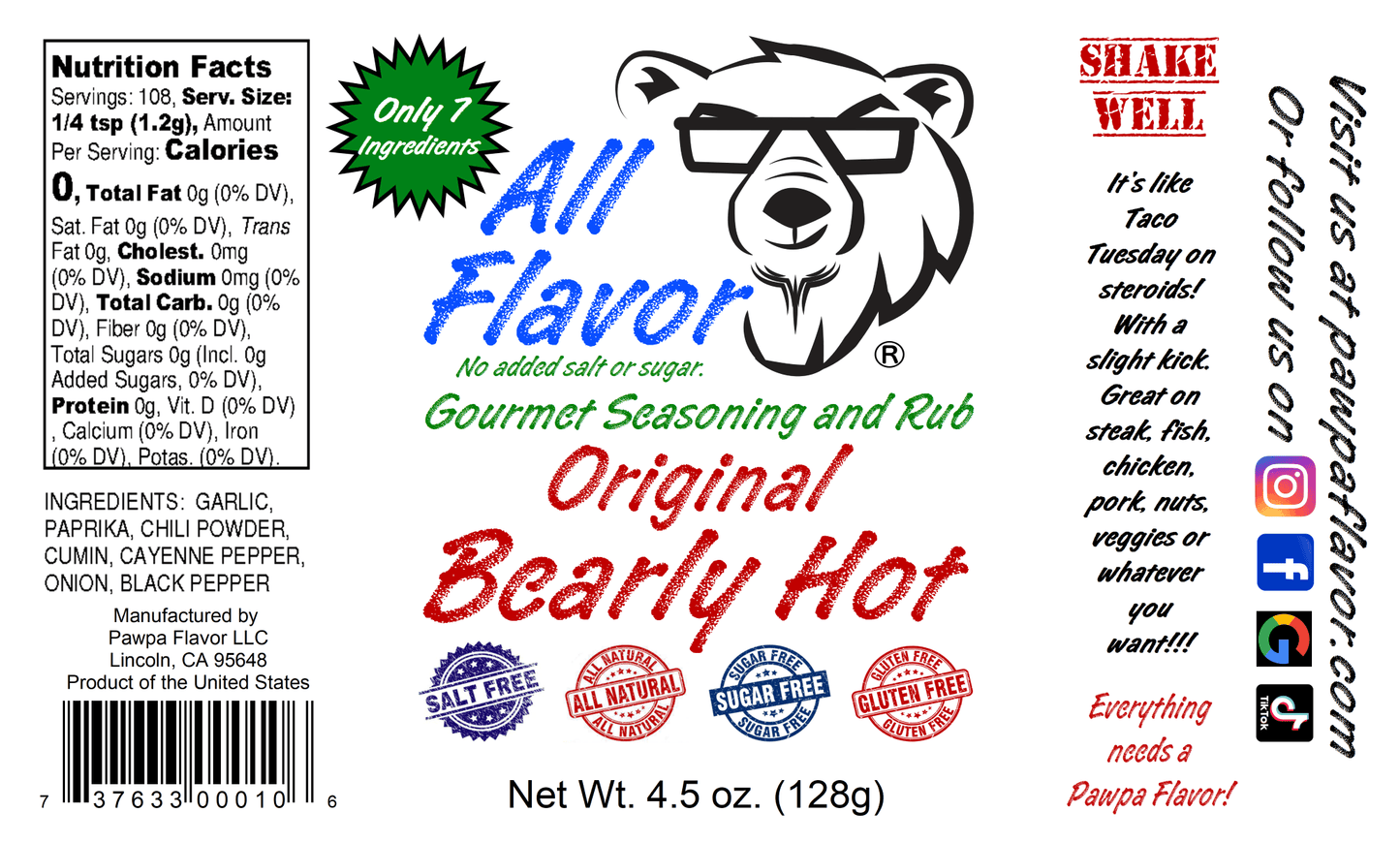 All Flavor Bearly Hot