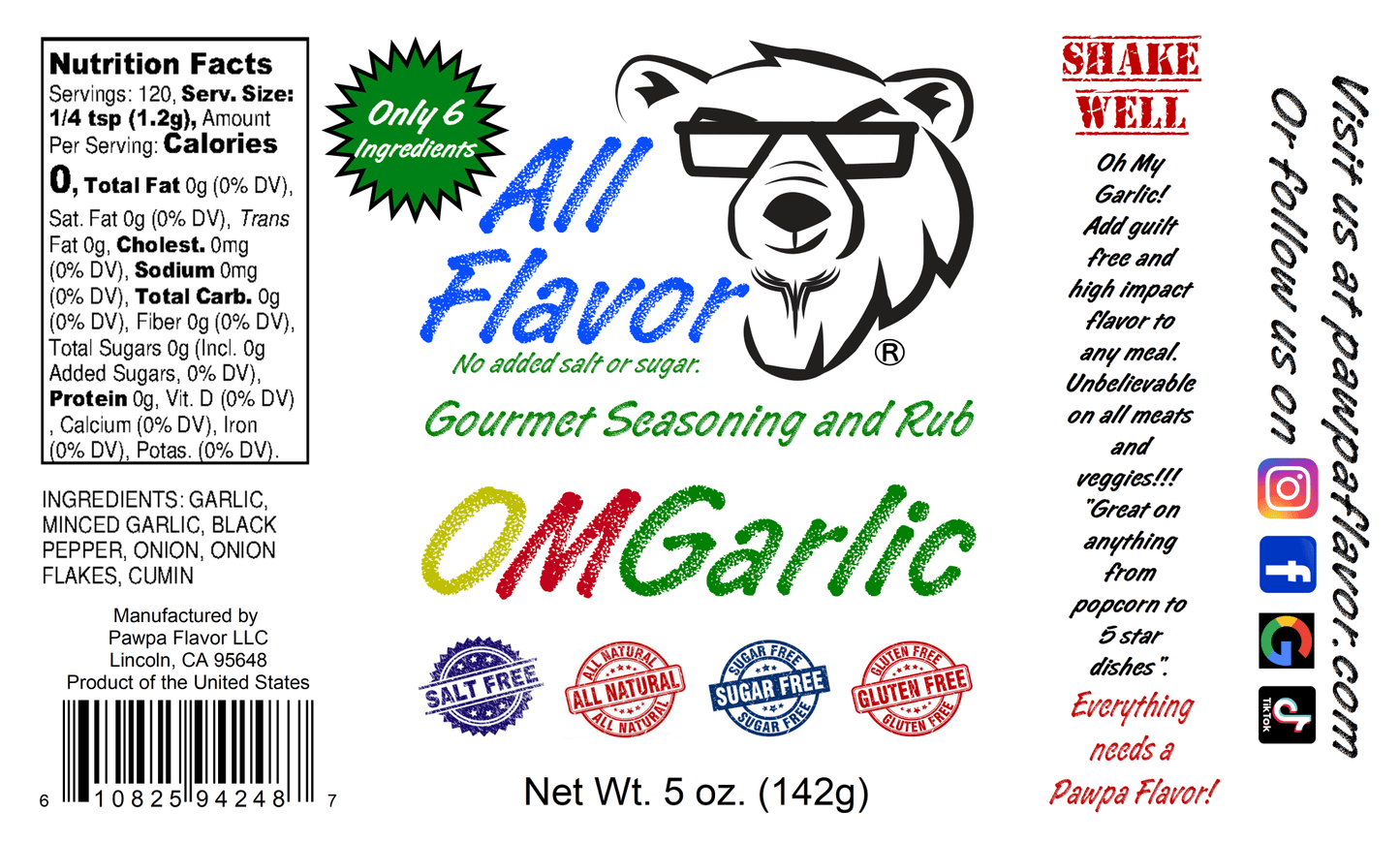 All Flavor OMGarlic