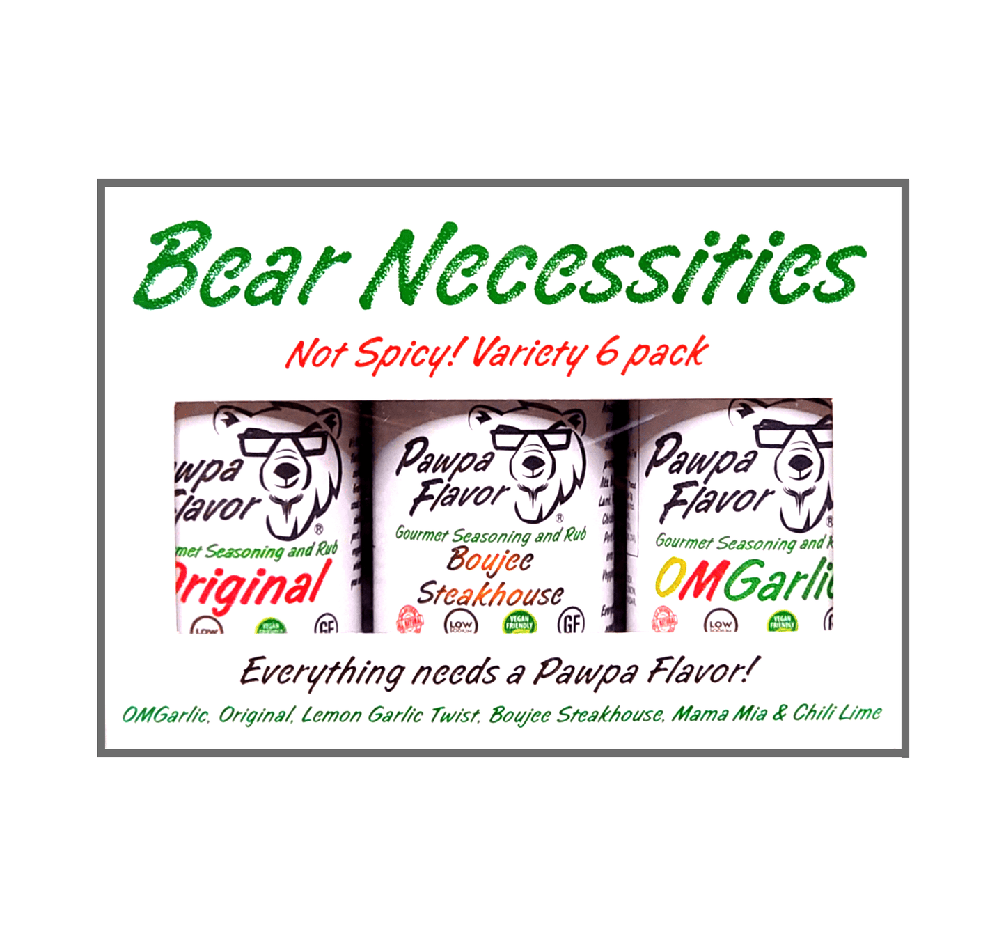 Pawpa Flavor Bear Necessities 6 Pack