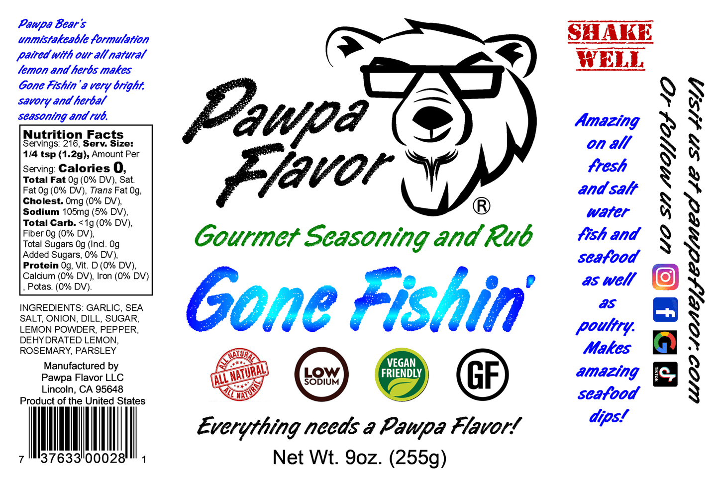 Pawpa Flavor Gone Fishin'