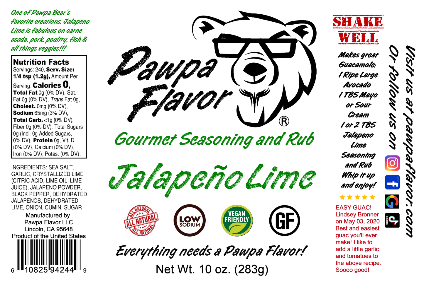 Pawpa Flavor Jalapeno Lime