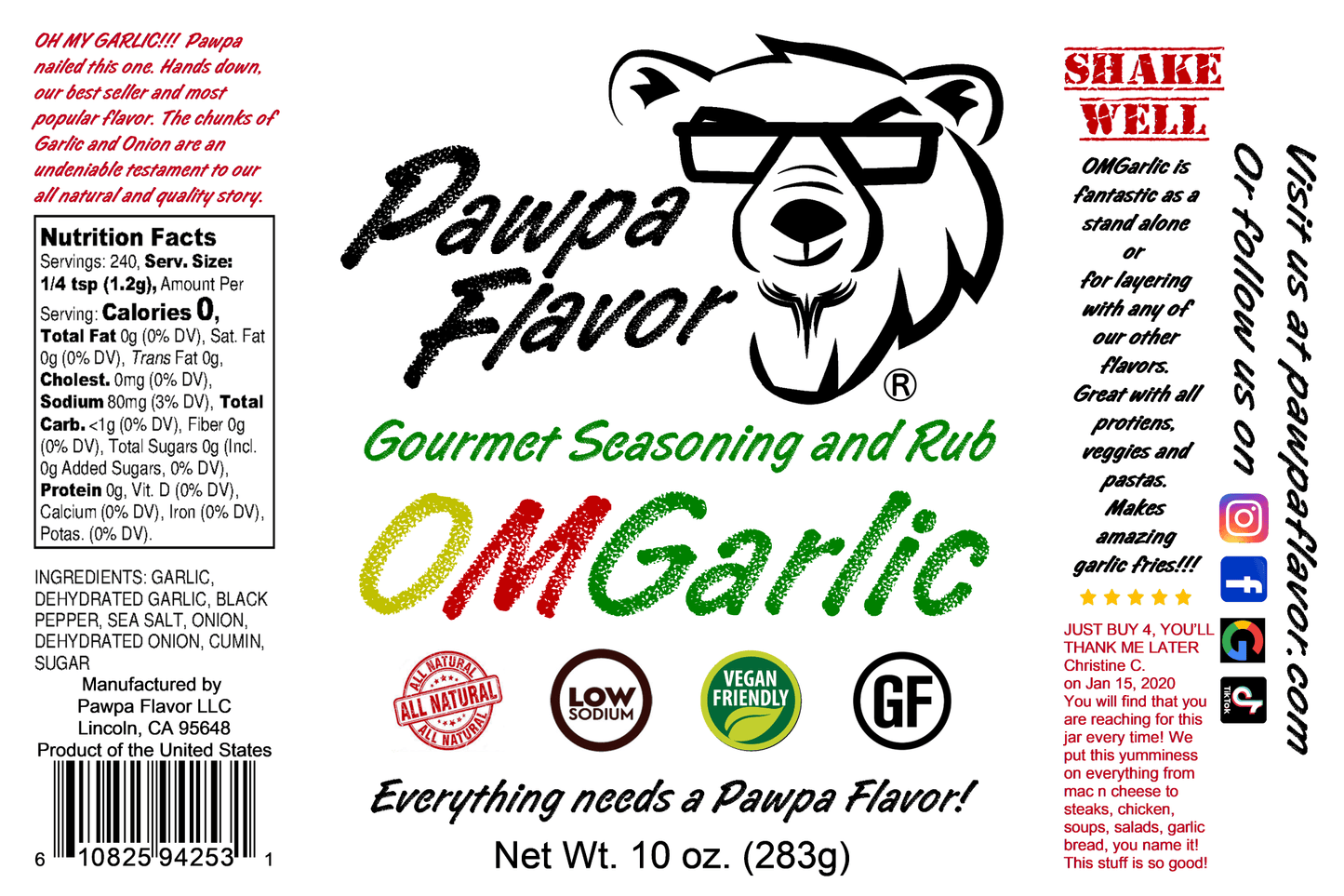 Pawpa Flavor OMGarlic