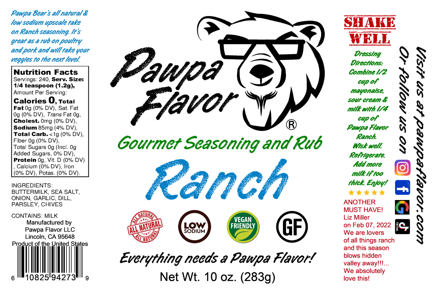 Pawpa Flavor Ranch