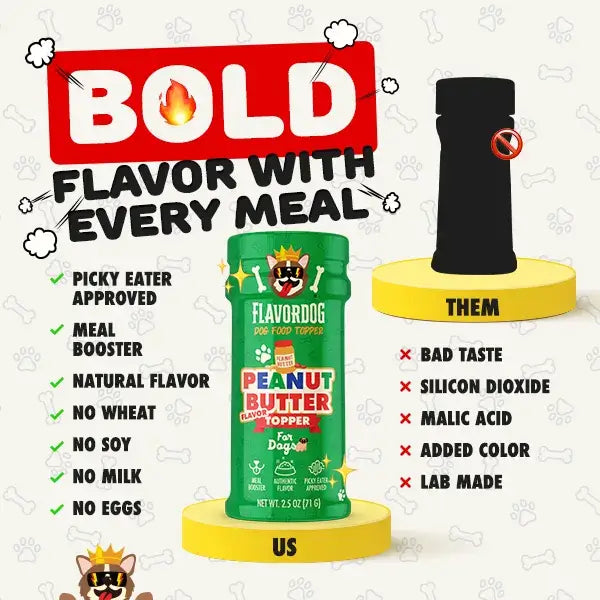 Peanut Butter Flavored - Dog Food Topper