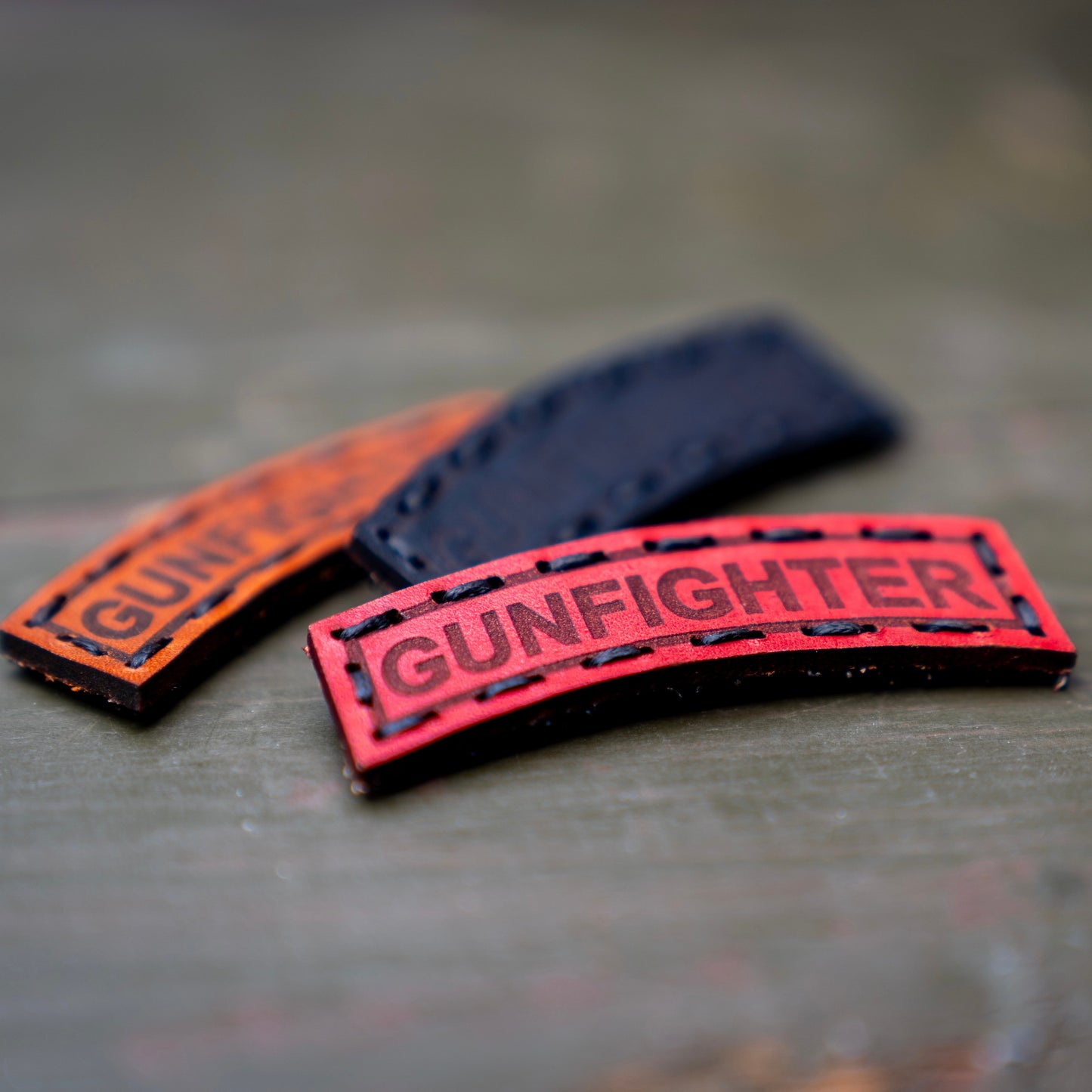 GUNFIGHTER GENUINE LEATHER TAB PATCH