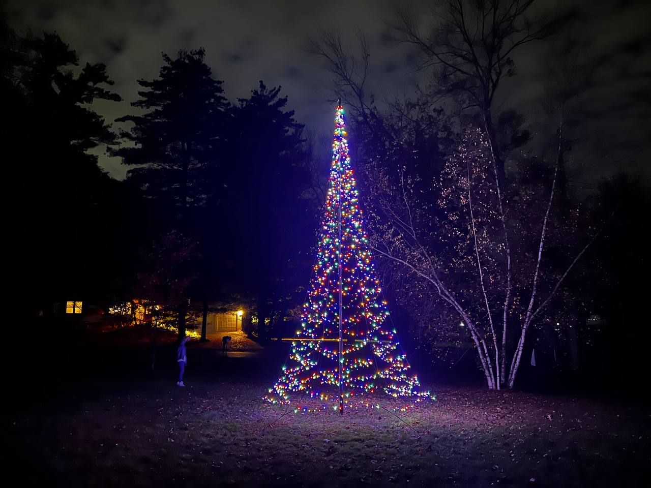 LED Christmas Tree for Flagpole on Sale