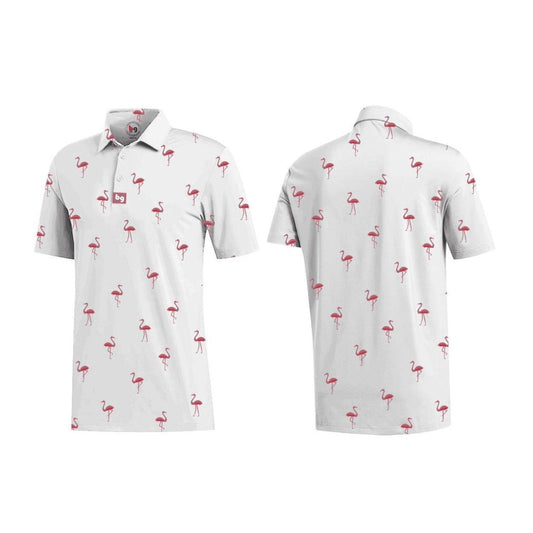 Pink Flamingo Men's Polo