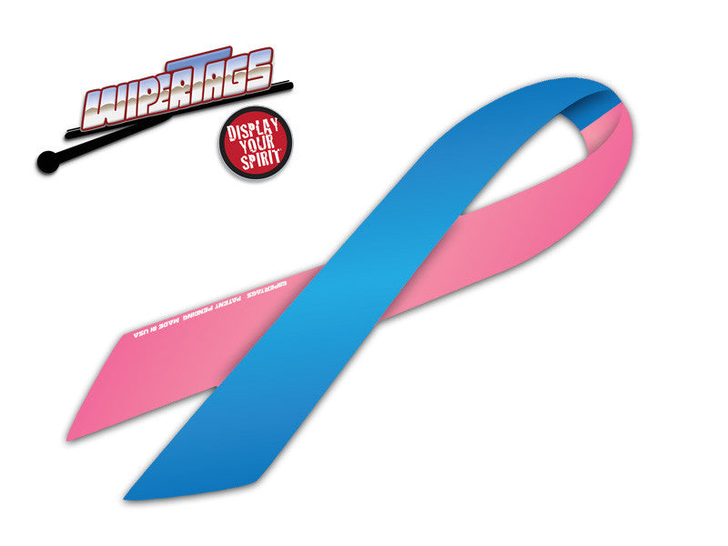 Pink and Blue Ribbon WiperTag