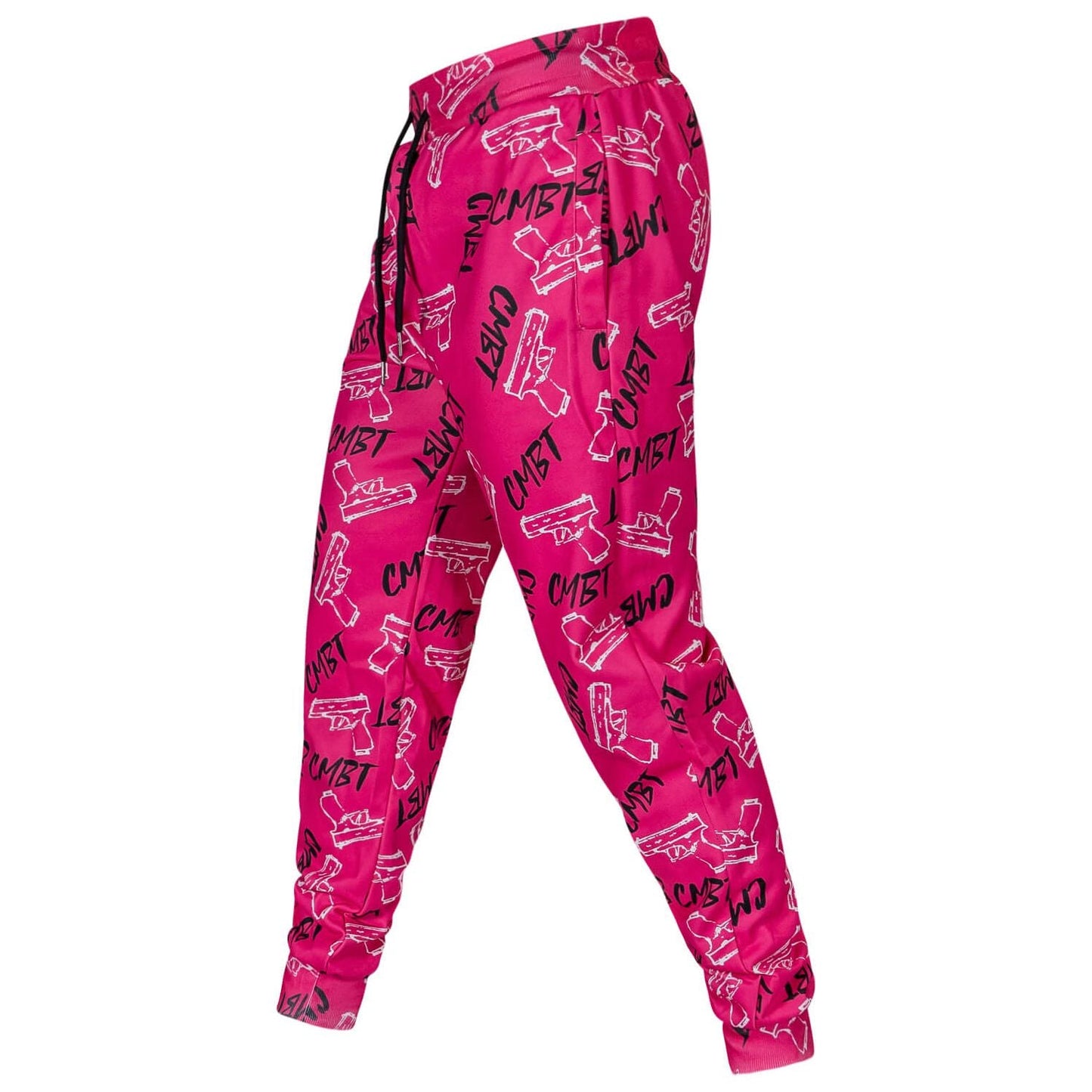 RELAXED FIT ATHLETIC MIDWEIGHT JOGGERS | PINK CMBT PISTOLS