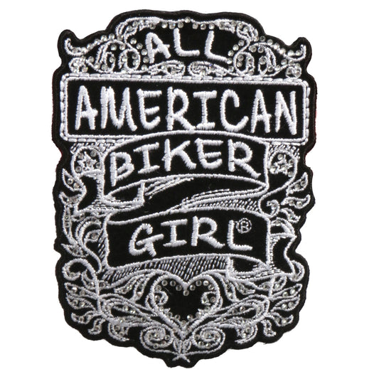 Hot Leathers All American Biker Girl 3"x4" Patch