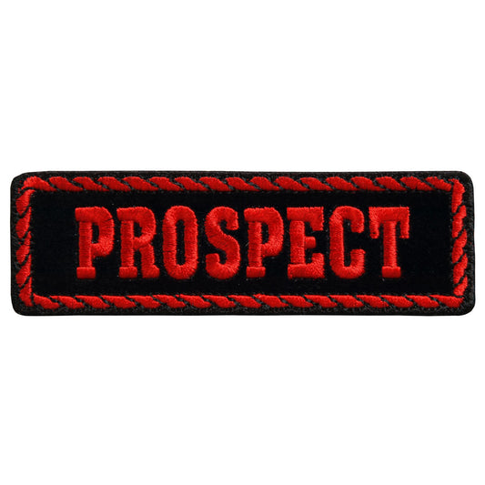 Hot Leathers Red Officer Prospect 4" x 1" Patch