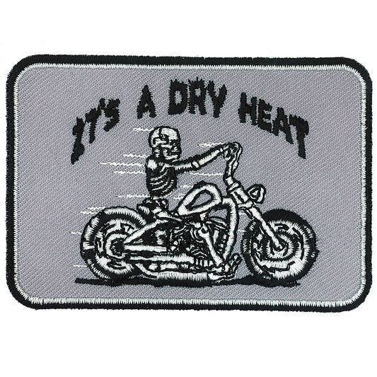 Hot Leathers Skeleton Bike 4" x 3" Patch