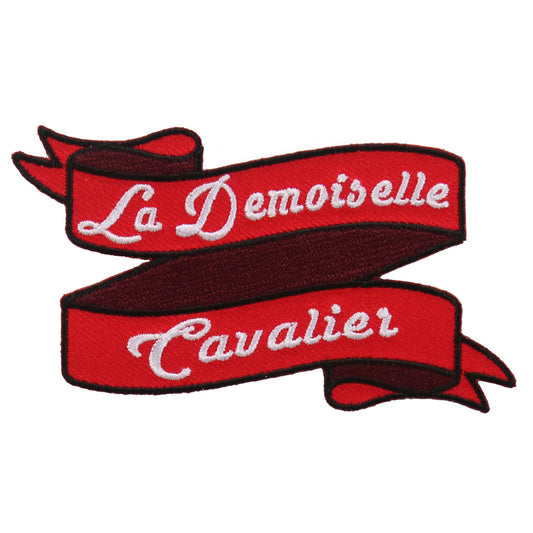 Hot Leathers La Demoiselle Cavalier 4"x2" Patch