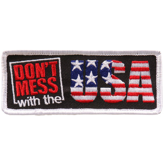 Hot Leathers Don’t Mess with the USA 4"x2" Patch