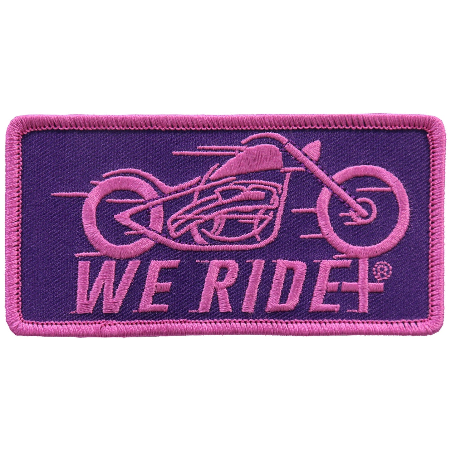 Hot Leathers PPL9748 4 Inch We Ride Pink Bike Patch