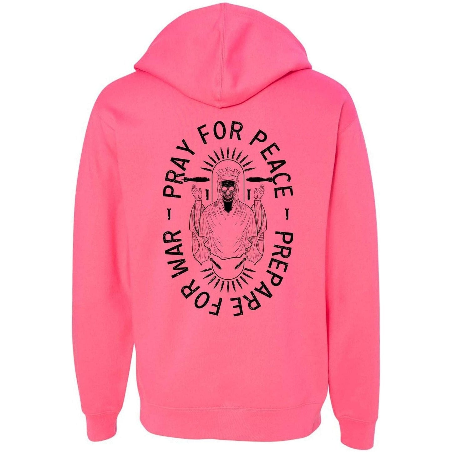 PRAY FOR PEACE. PREPARE FOR WAR. MEN'S MIDWEIGHT HOODIE