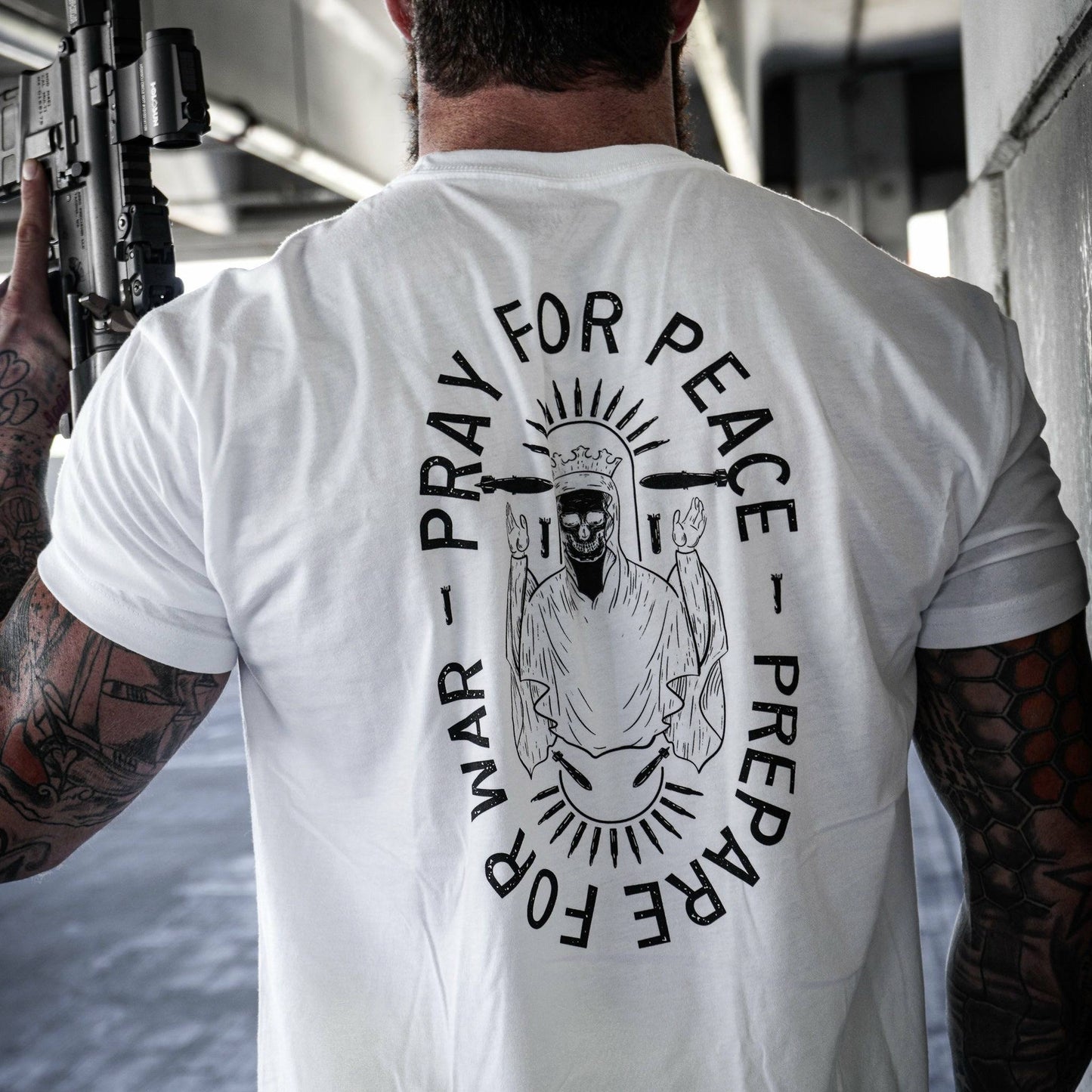 Pray For Peace. Prepare For War. Men's T-Shirt