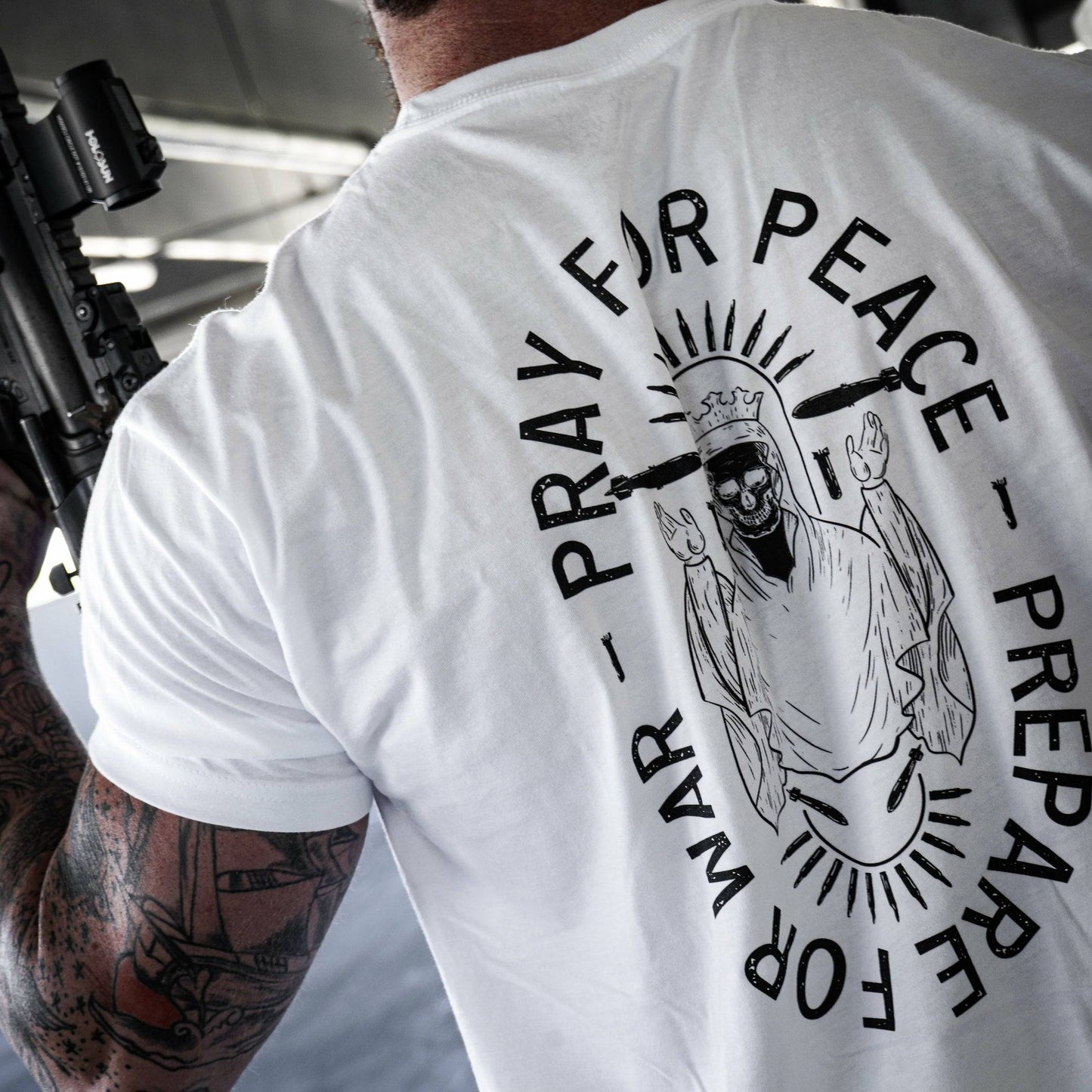 Pray For Peace. Prepare For War. Men's T-Shirt