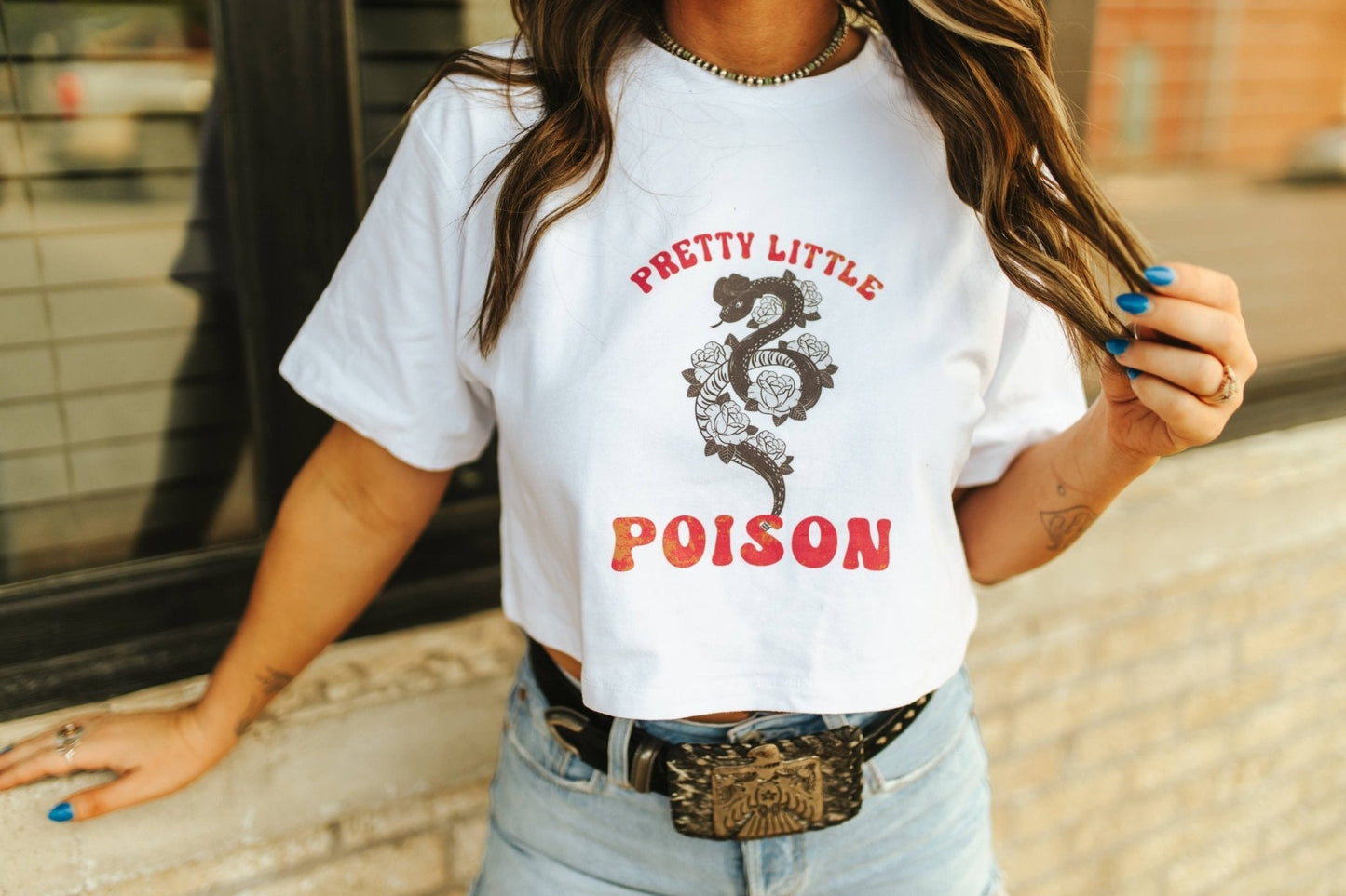 Pretty Little Poison Boxy Crop Graphic Tee