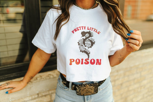 Pretty Little Poison Boxy Crop Graphic Tee