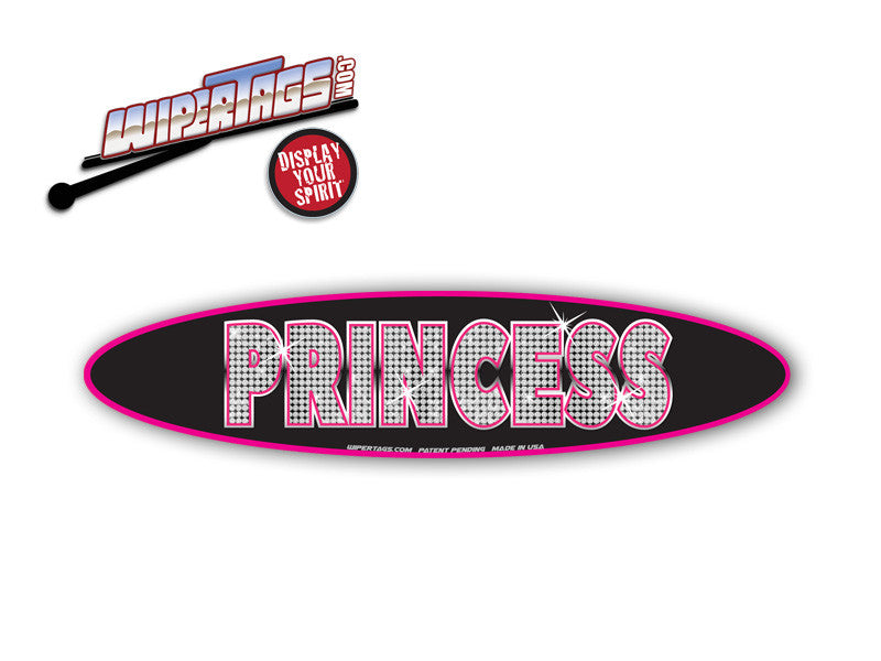 Princess Diamond Bling WiperTags