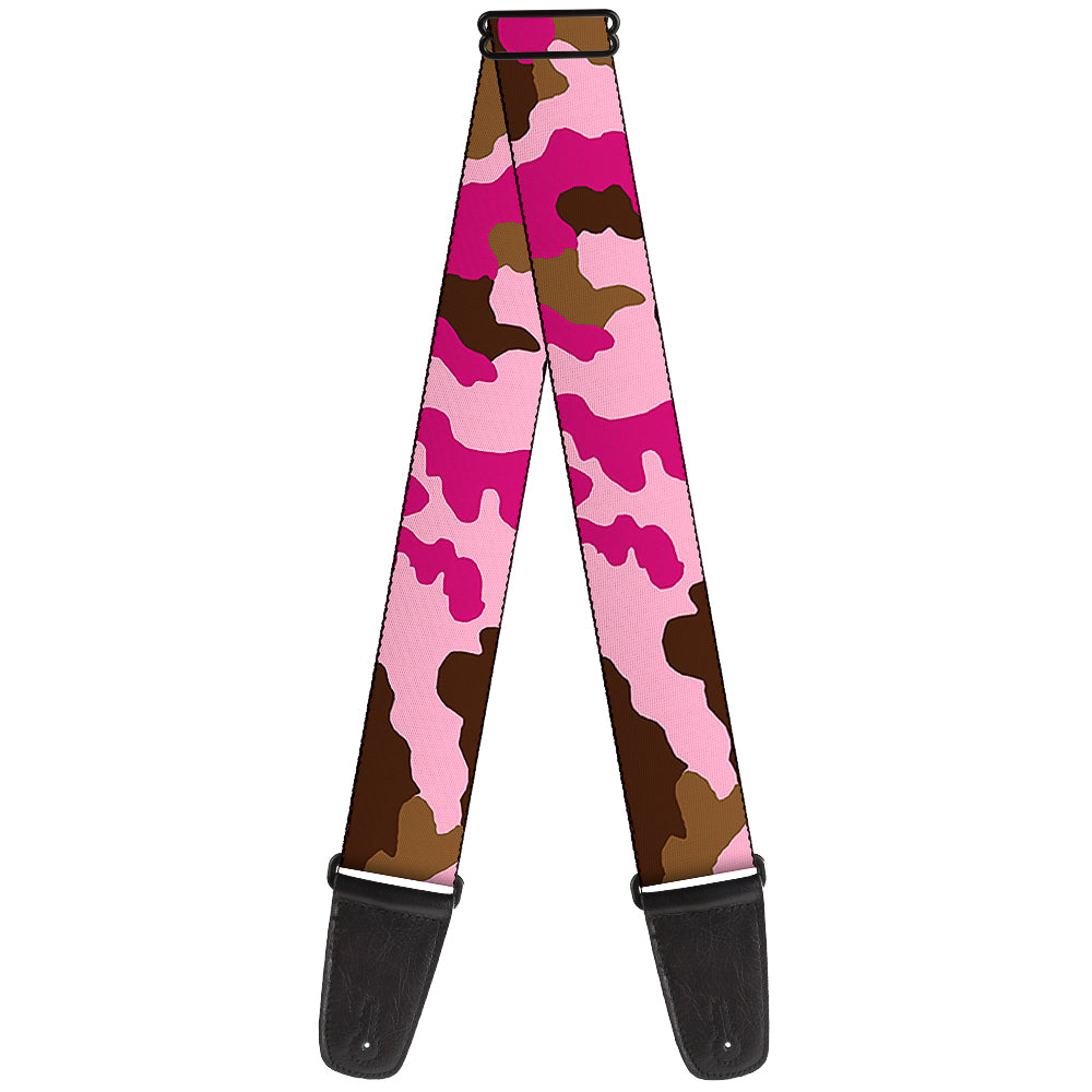 Guitar Strap - Camo Pink