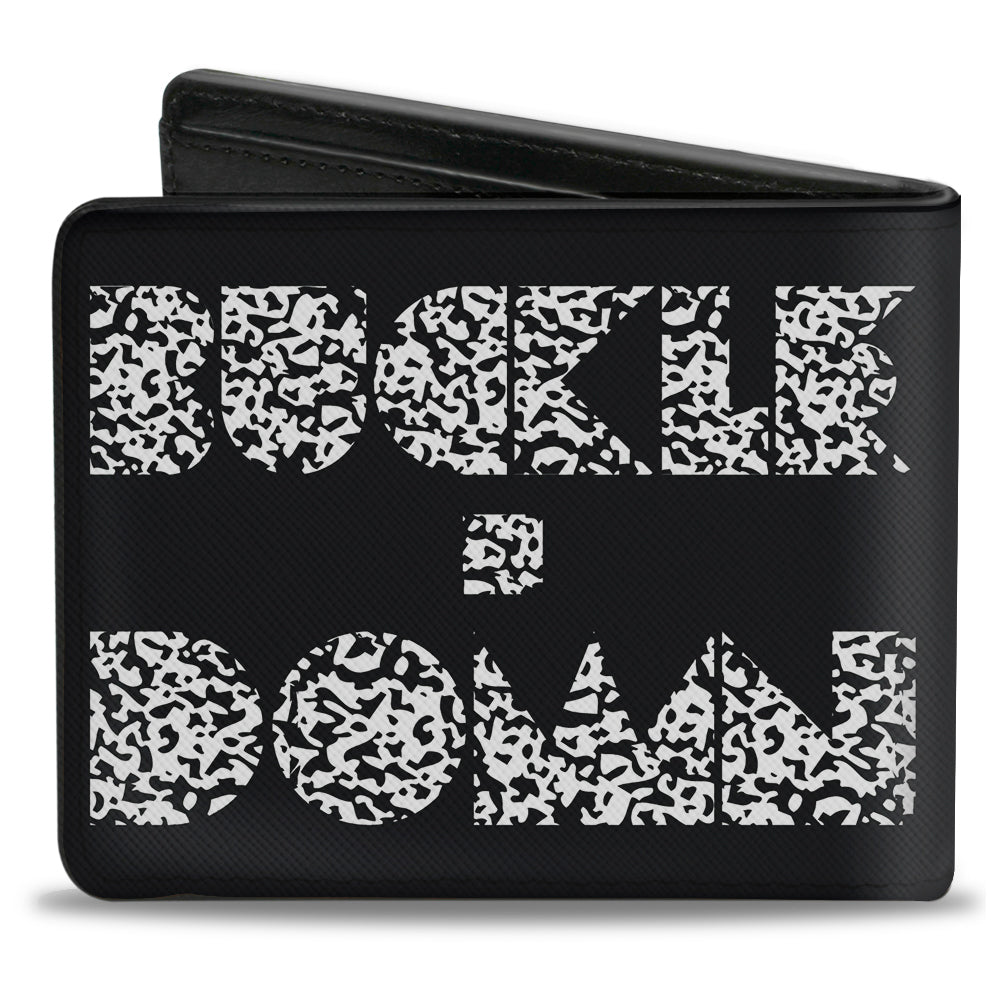 Bi-Fold Wallet - BUCKLE-DOWN Shapes Black Camo White Black