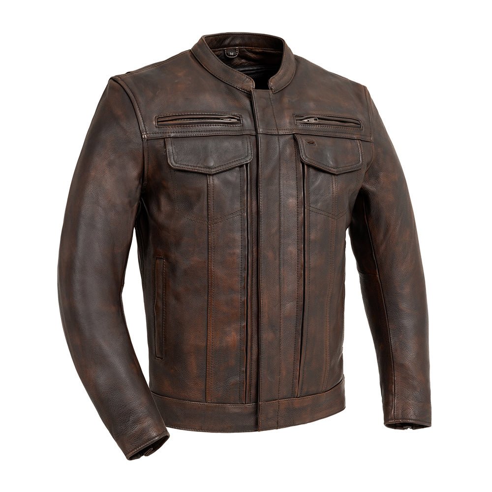 Raider Men's Motorcycle Leather Jacket