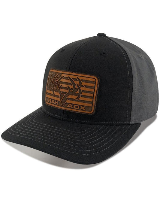 RakBuck Leather Flag Trucker Hat