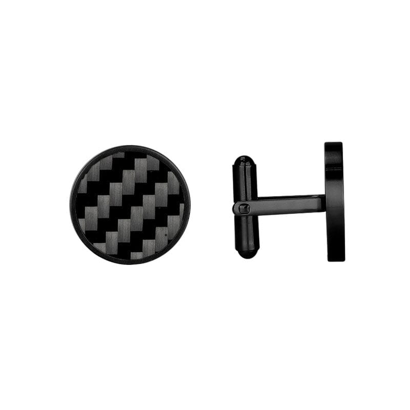 Real Carbon Fiber Cufflinks