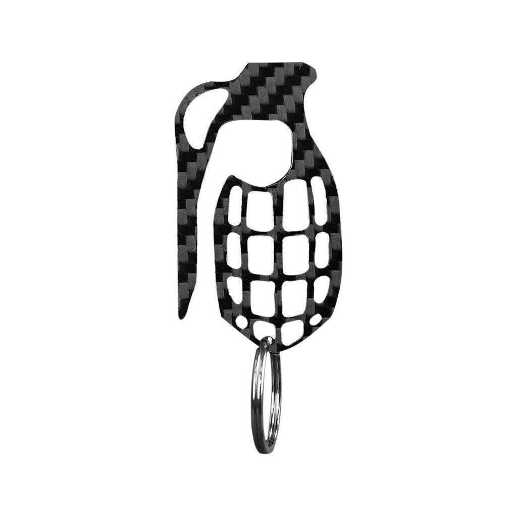 Real Carbon Fiber Grenade Shaped Key Holder