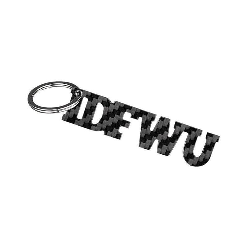 Real Carbon Fiber I.D.F.W.U Keychain