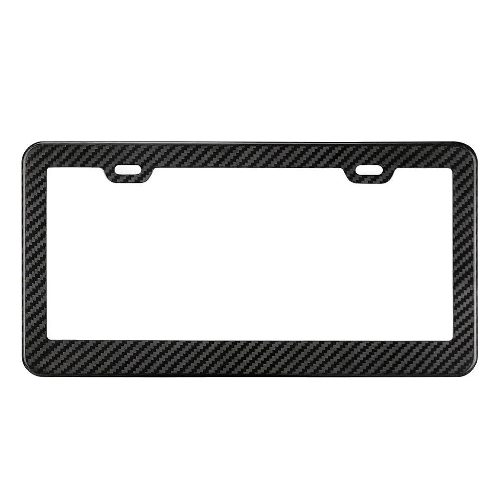 Real Carbon Fiber License Plate Frame