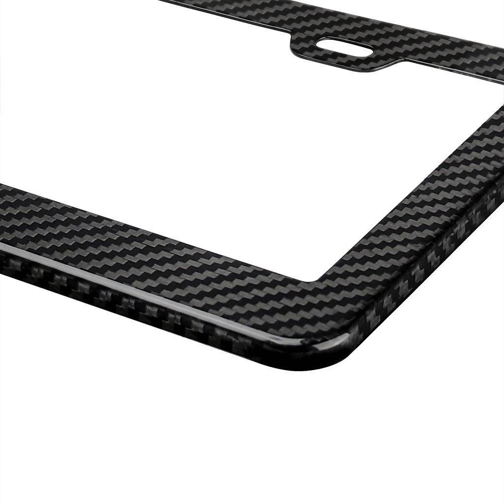 Real Carbon Fiber License Plate Frame