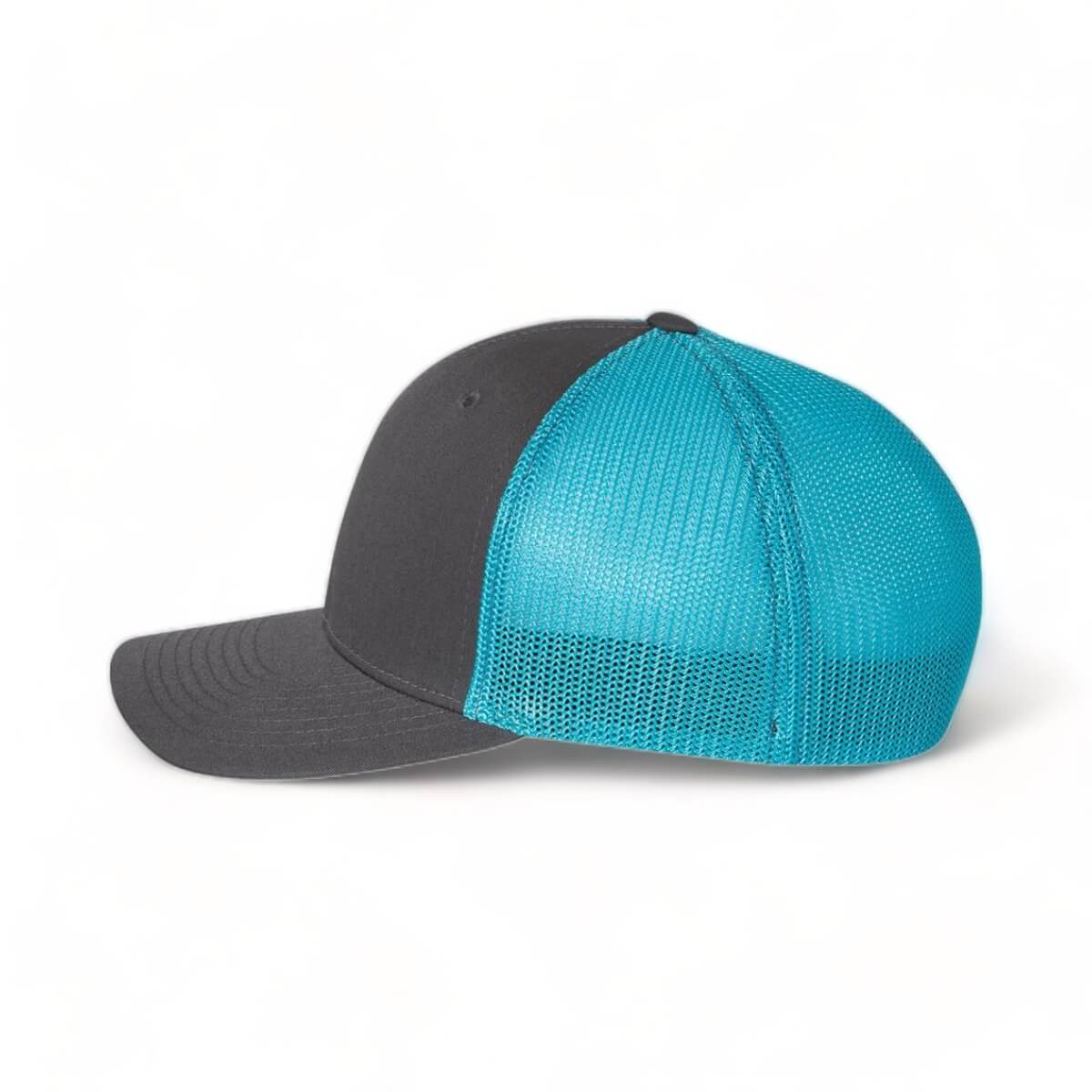 Real Man Blue Mesh Fitted Trucker Hat