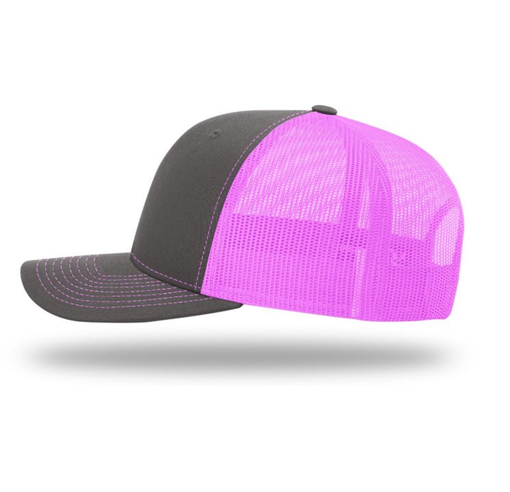 Real Man Pink Mesh Snapback Trucker Hat