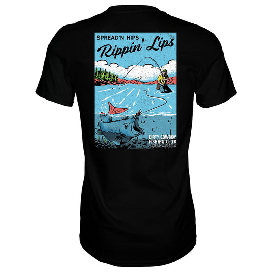 Spread'n Hips, Rippin' Lips Fishing Club Men's T-Shirt