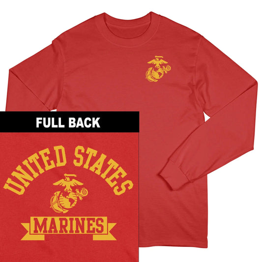 Marines Ribbon 2-Sided Long Sleeve Tee