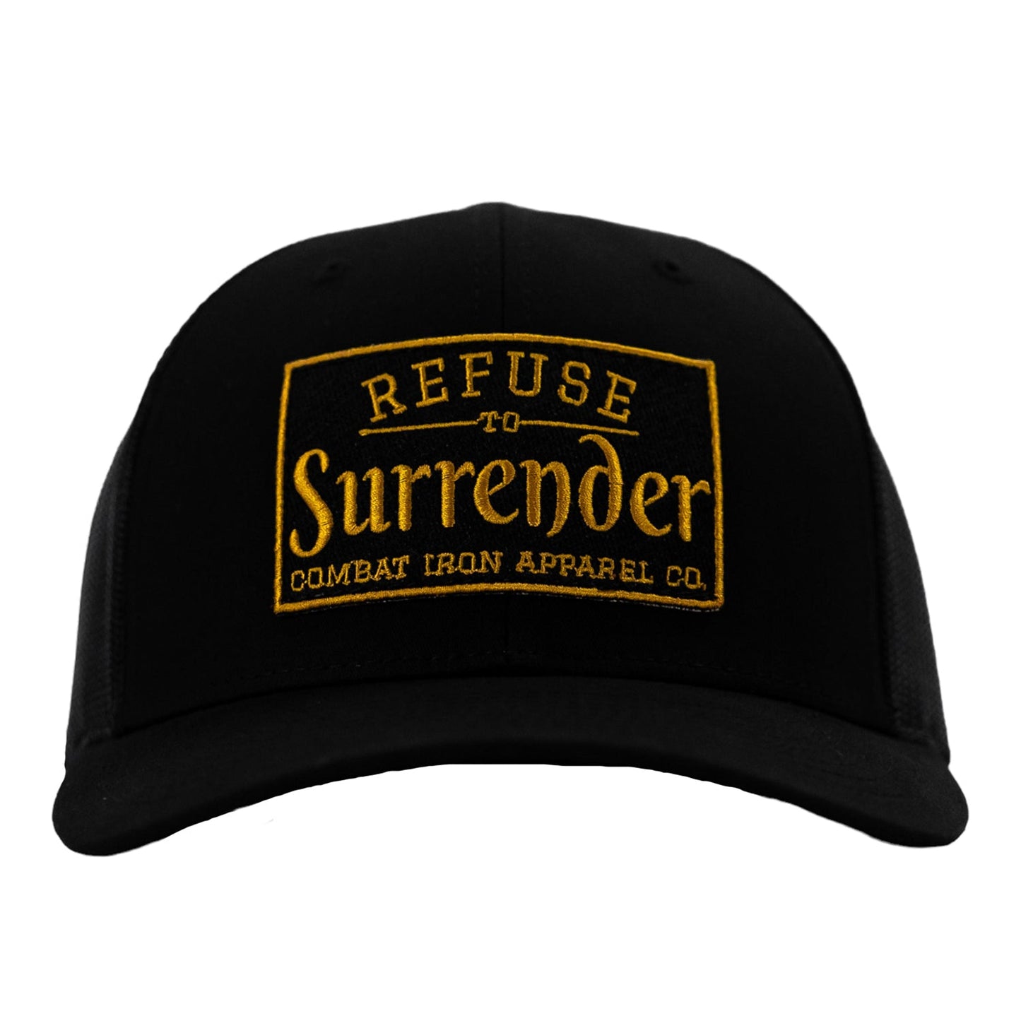 Refuse To Surrender Black/Gold Patch Snapback