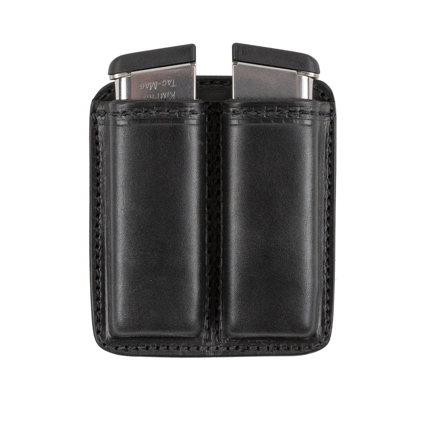 Leather 2 Magazine Holder | Made In USA | Lifetime Warranty | Fits virtually any 9mm, .40, .45 or .380 Pistol Mag | Single or Double Stack | IWB or OWB