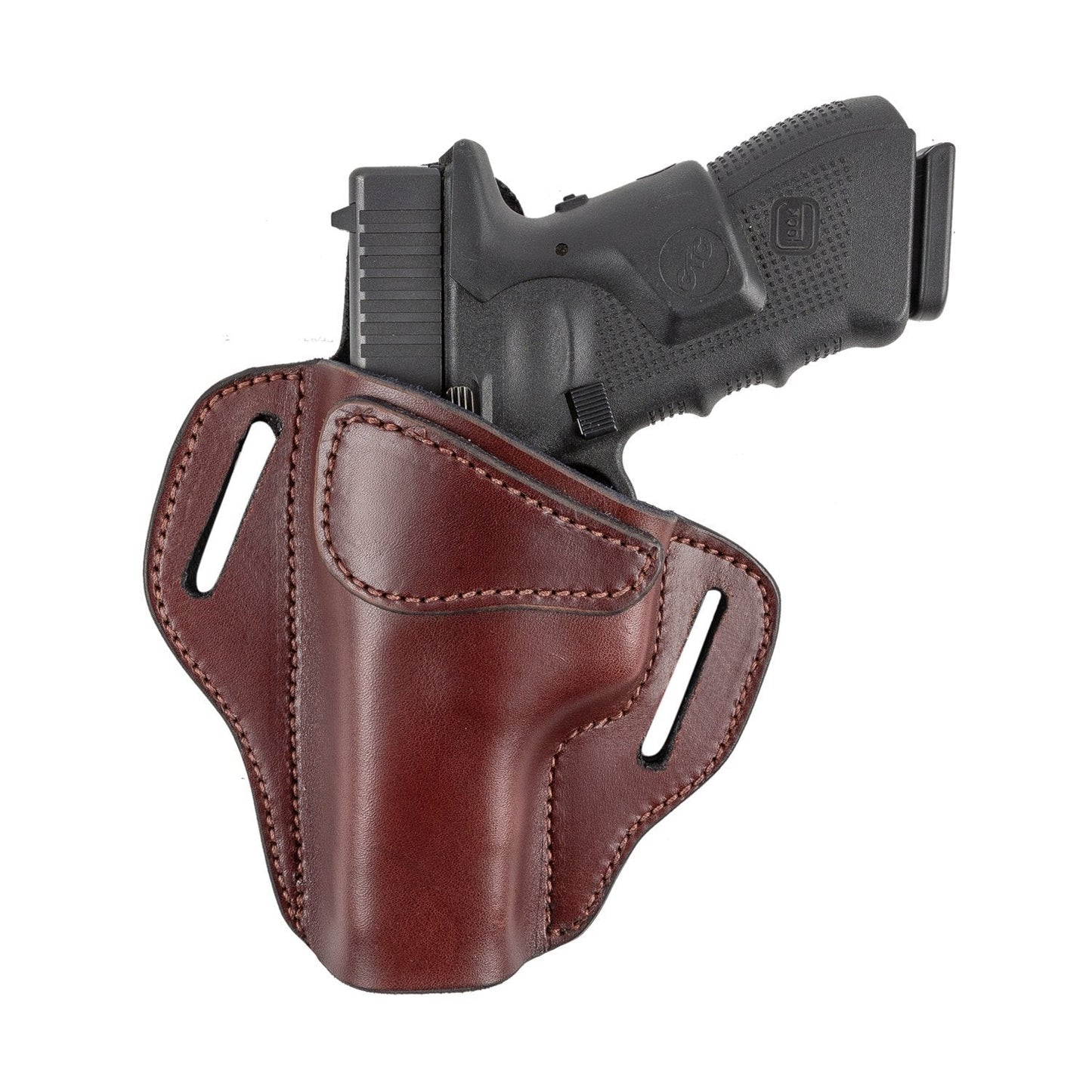 Ultimate Leather Holster 2 Slot OWB | Made in USA | Lifetime Warranty | For GLOCK 17 19 22 26 32 33 / S&W M&P Shield / Springfield XD & XDS / Plus All Similar Sized Handguns