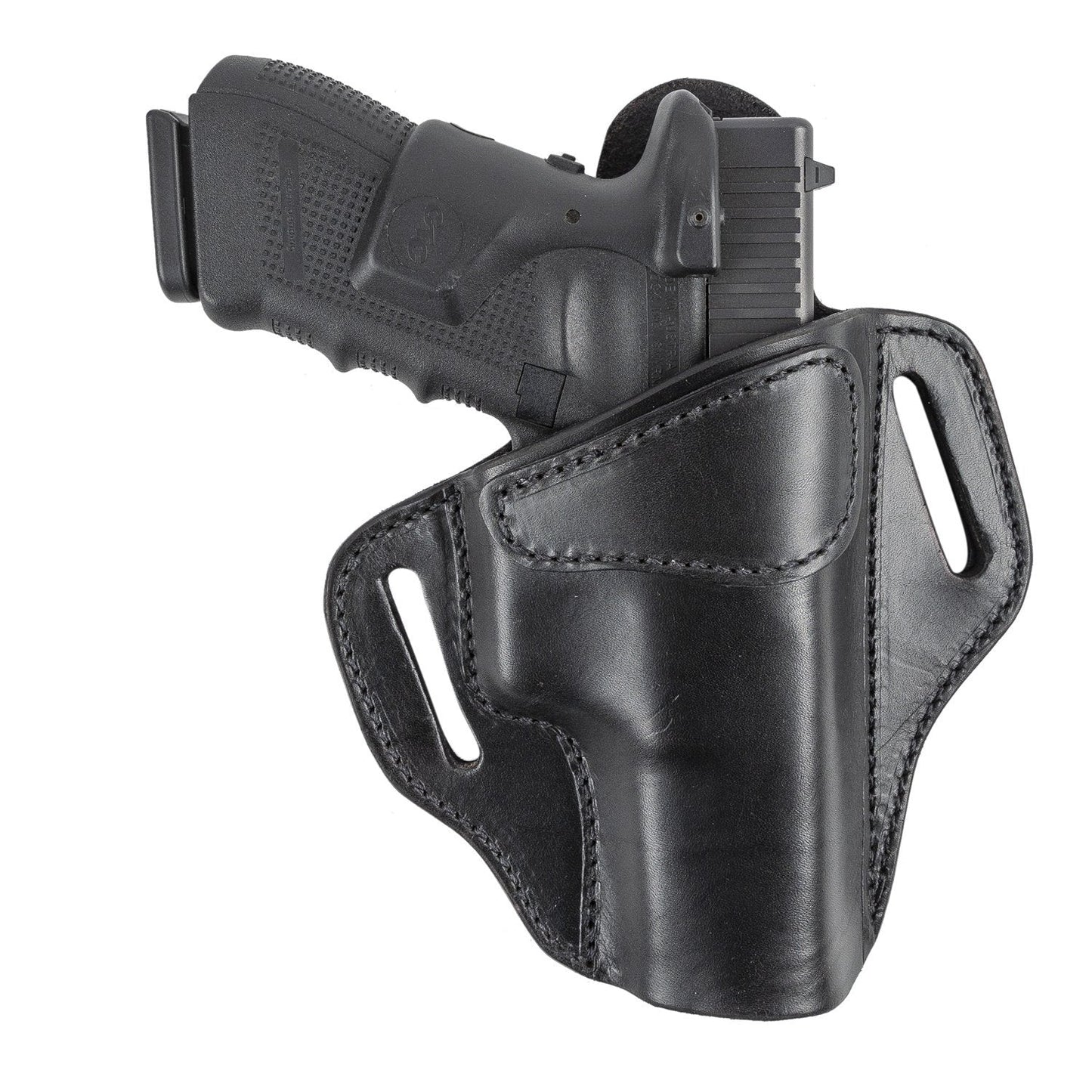 Ultimate Leather Holster 2 Slot OWB | Made in USA | Lifetime Warranty | For GLOCK 17 19 22 26 32 33 / S&W M&P Shield / Springfield XD & XDS / Plus All Similar Sized Handguns