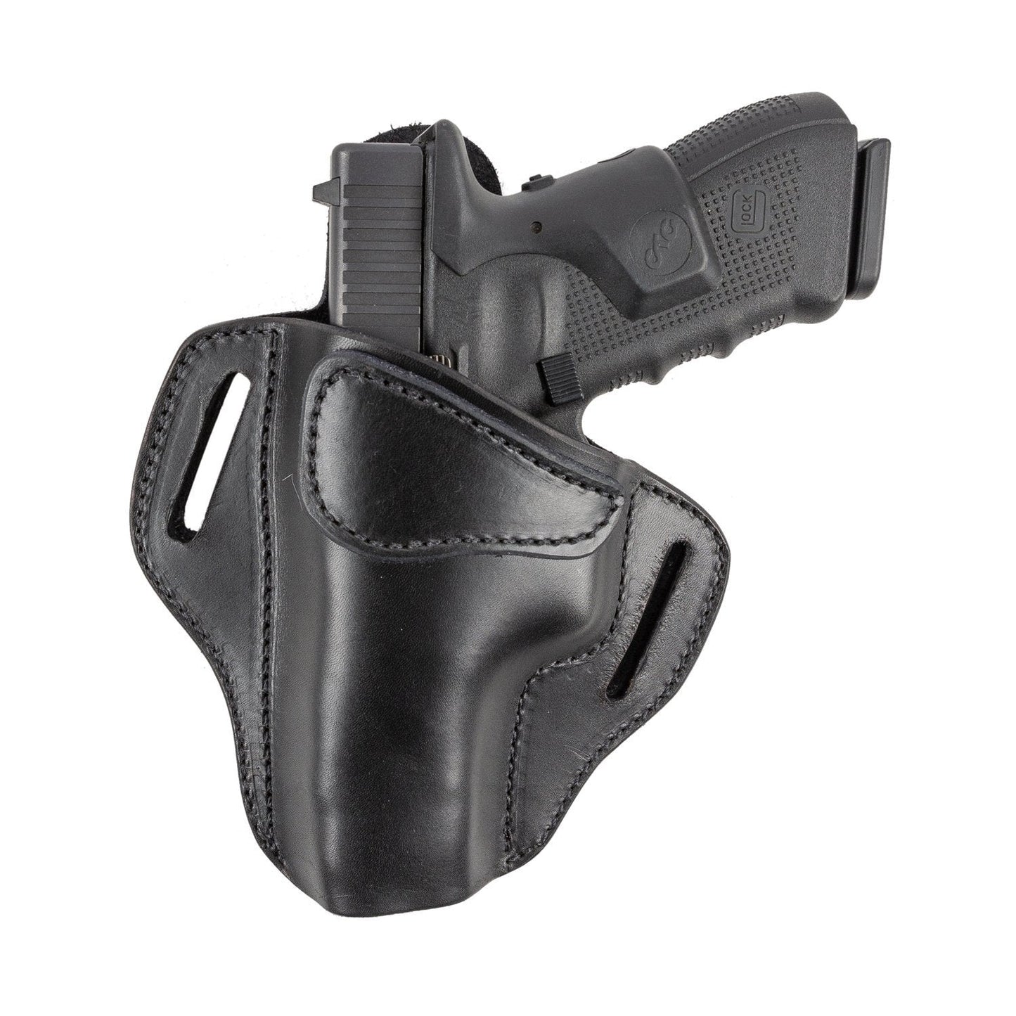 Ultimate Leather Holster 2 Slot OWB | Made in USA | Lifetime Warranty | For GLOCK 17 19 22 26 32 33 / S&W M&P Shield / Springfield XD & XDS / Plus All Similar Sized Handguns